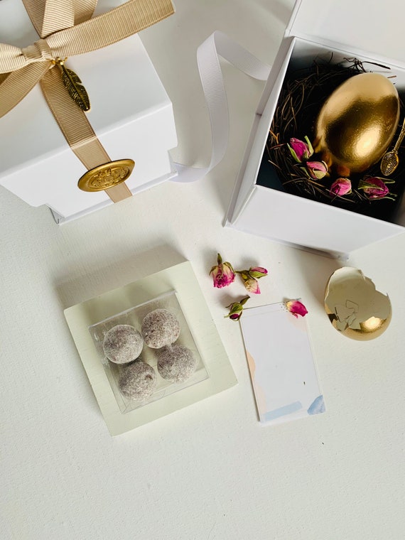 Chocolate truffles gift box pregnancy announcement gift