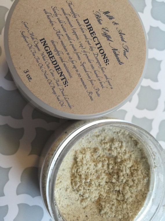 Items similar to Goats Milk & Citric Acid Gentle Facial Wash and Peel Acne, Blackheads, Large