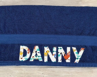 Personalized kids towel, towels with names, bath towel, beach towel, custom towel, Birthday gifts for girls, Birthday gifts for boys