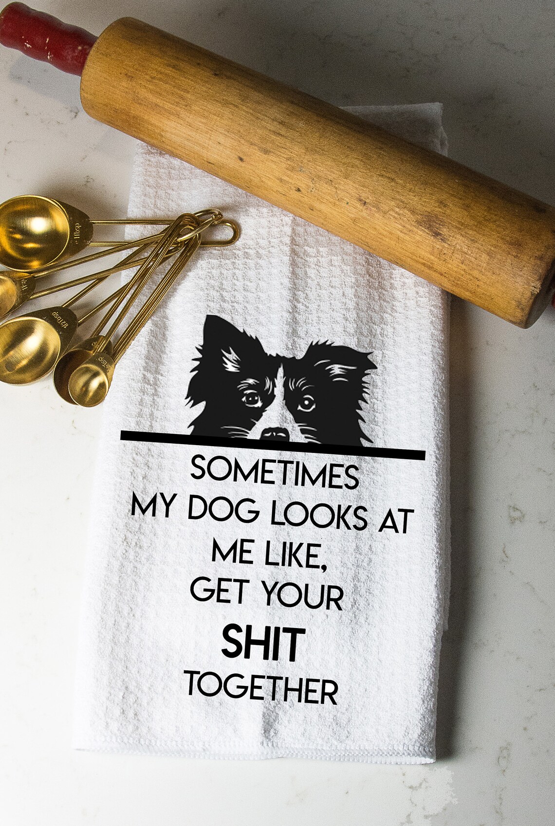 Dog Dish Towel,funny Dish Towel,flour Sack Towel,tea Towel Etsy