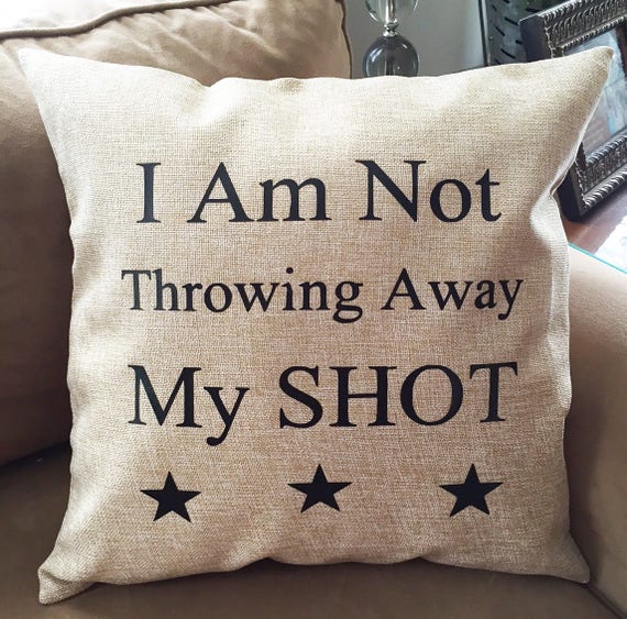 not throwing away my shot pillow | Etsy not throwing away my shot pillow | Etsy