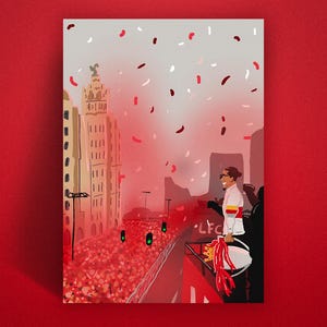 Virgil van Dijk au défilé 2025 | Poster Football disponible en A4 et A3 | Terriblement dessiné