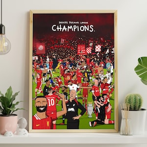 Liverpool 24/25 Premier League Champions | A4 Liverpool Print