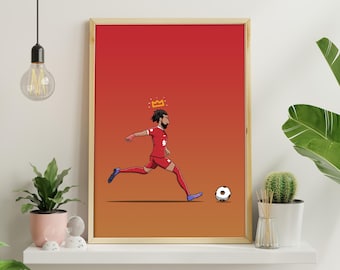 モハメド・サラーのぬり絵印刷物、モハメド・サラーのポスター