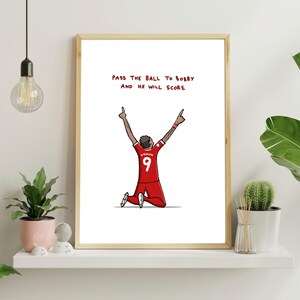 Roberto Firmino - Give the ball to Bobby... | Liverpool A4 print