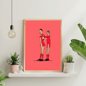 Kenny Dalglish & Ian Rush | Liverpool A4 print