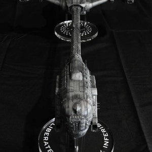 Model of the Event Horizon spacecraft 1/2000 scale