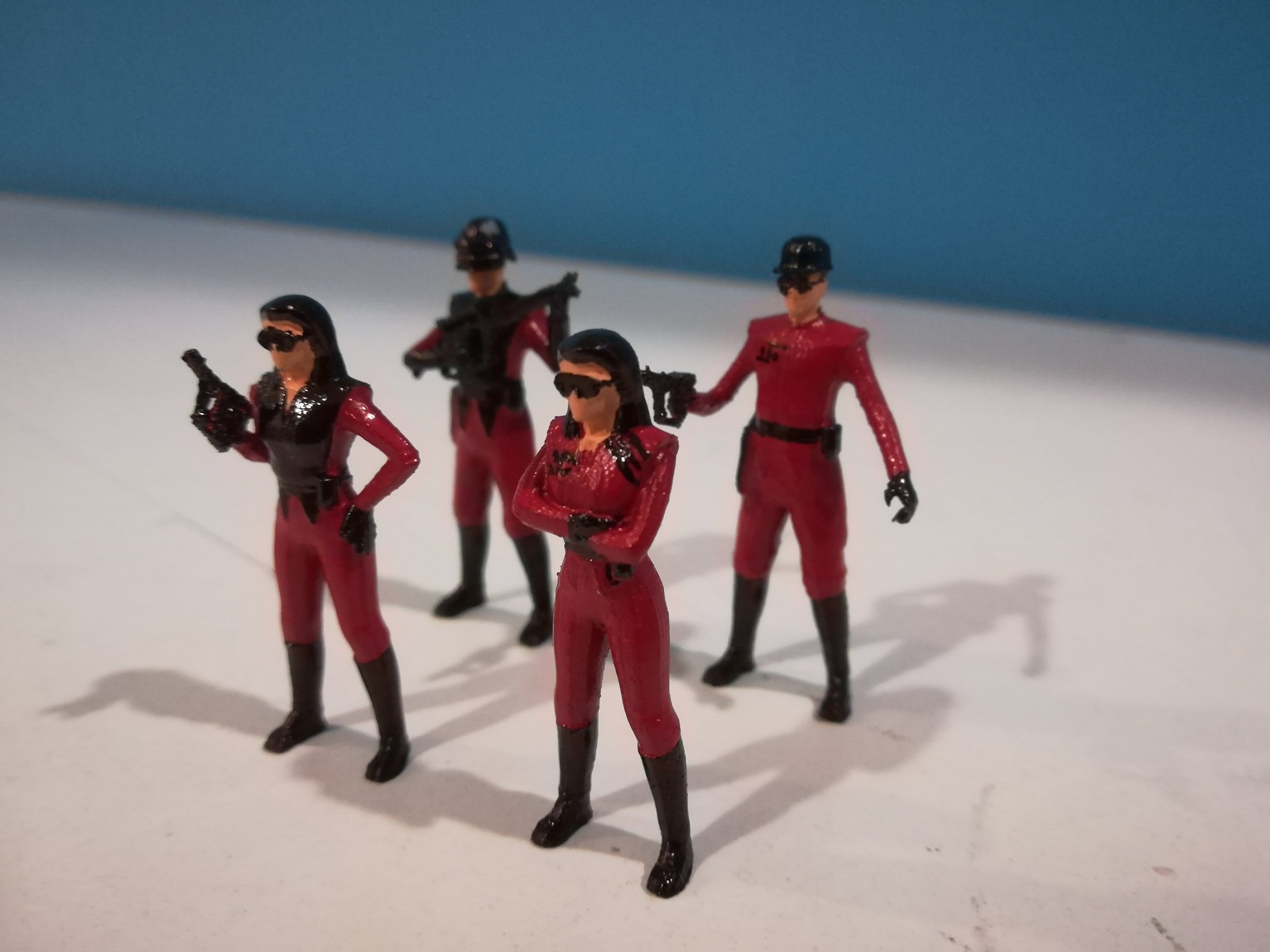 4 Figurines 1/43 VROOM "Les Touristes" Set 233 - à Peindre, Non Peintes