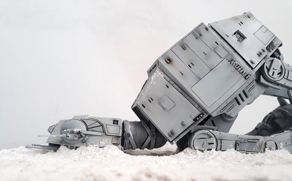 Star Wars At At Down In Hoth 1 144 Scale Diorama Etsy
