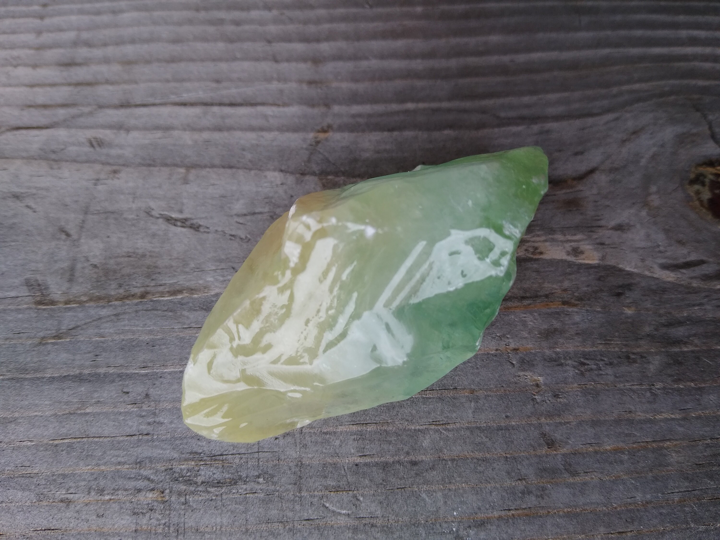 Large Green Calcite 2.25 49 grams Soft Lime Green Etsy