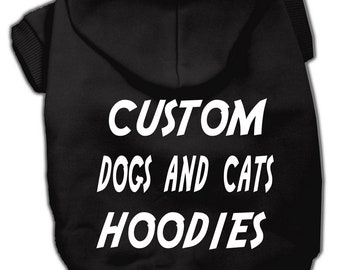 Benutzerdefinierte Hund Hoodies-Haustier Hoodie-Hund Hoody Shirt-Personalisierte Haustier Kleidung-Personalisierte Hund Hoodies-Katze Hoodie-Katze Hoody-Katze Fertigen Sie besonders an