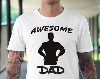 Men's Awesome Dad Tee Shirts-Tee-Dad T-Tshirts-Dad Shirts-Dad Tee-Awesome Dad shirt-Awesome Dad Shirt-Dad Shirts-Father Gift