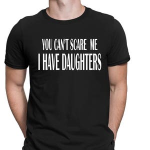 ShirtsBySarah Men's Funny T Shirt Protective Dad Shirt Hurt Her Hurt You Graphic Tee Daughter Shirts X-Large / Charcoal