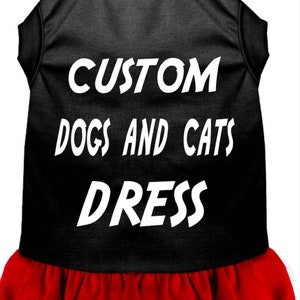 Custom Dog And Cat Dress-Pet Dress-Dog Dress-Personalized Pet Clothing-Personalised Dog Dress-Cats Dress-Cats customize Dress