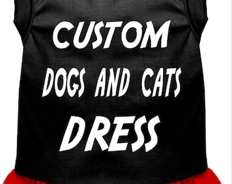 Custom Dog/Cat Dress: Personalized Pet Clothing