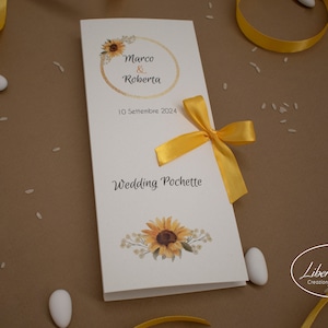 Wedding Pochette modello GIRASOLI (WEDDING BAG)