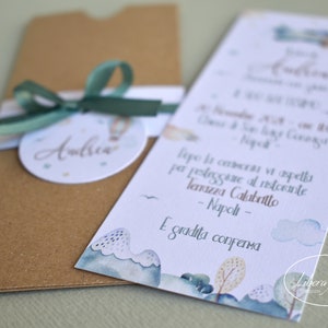 Partecipazioni matrimonio personalizzate - inviti nozze pocketfold carta  kraft fiori bianchi 10 pezzi …