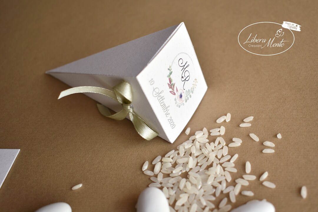 Personalized Conical Rice Box 10 Pieces - Etsy