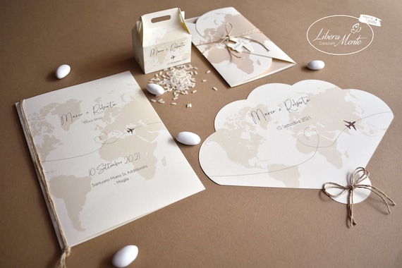 Wedding Stationery tema viaggio -  Italia