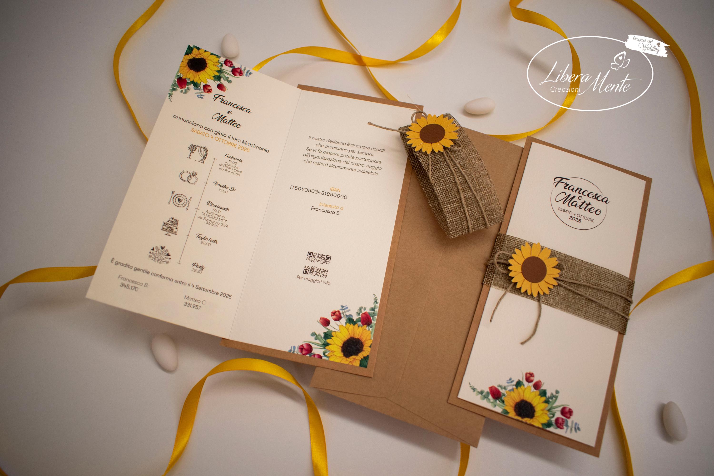 Biglietto per note di girasole - Italia
