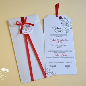 Partecipazione DOLLY LITTLE PRINCE invito matrimonio tema Piccolo Principe in carta perlata - 10 pezzi