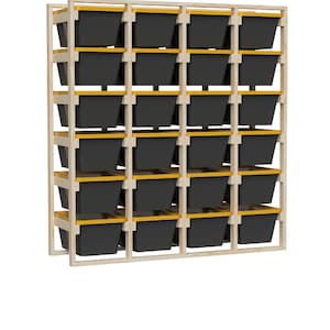 24 Tote Storage Rack Template