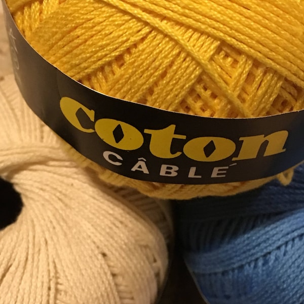 Coton Cable by Shaffhauser Wolle  - 100% Mercerized Cotton - Made in France