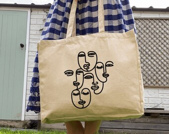 Large Tote Bag, Tote Bag Canvas, Tote Bag, Vegan Tote Bag, Quote Shopping Bag, 100% Natural Cotton, Canvas Tote, Plastic Free