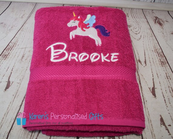 personalised kids towel