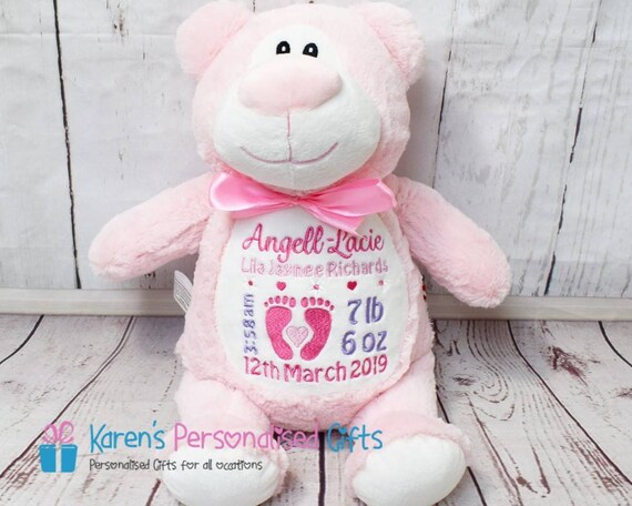 cubbies personalised teddy