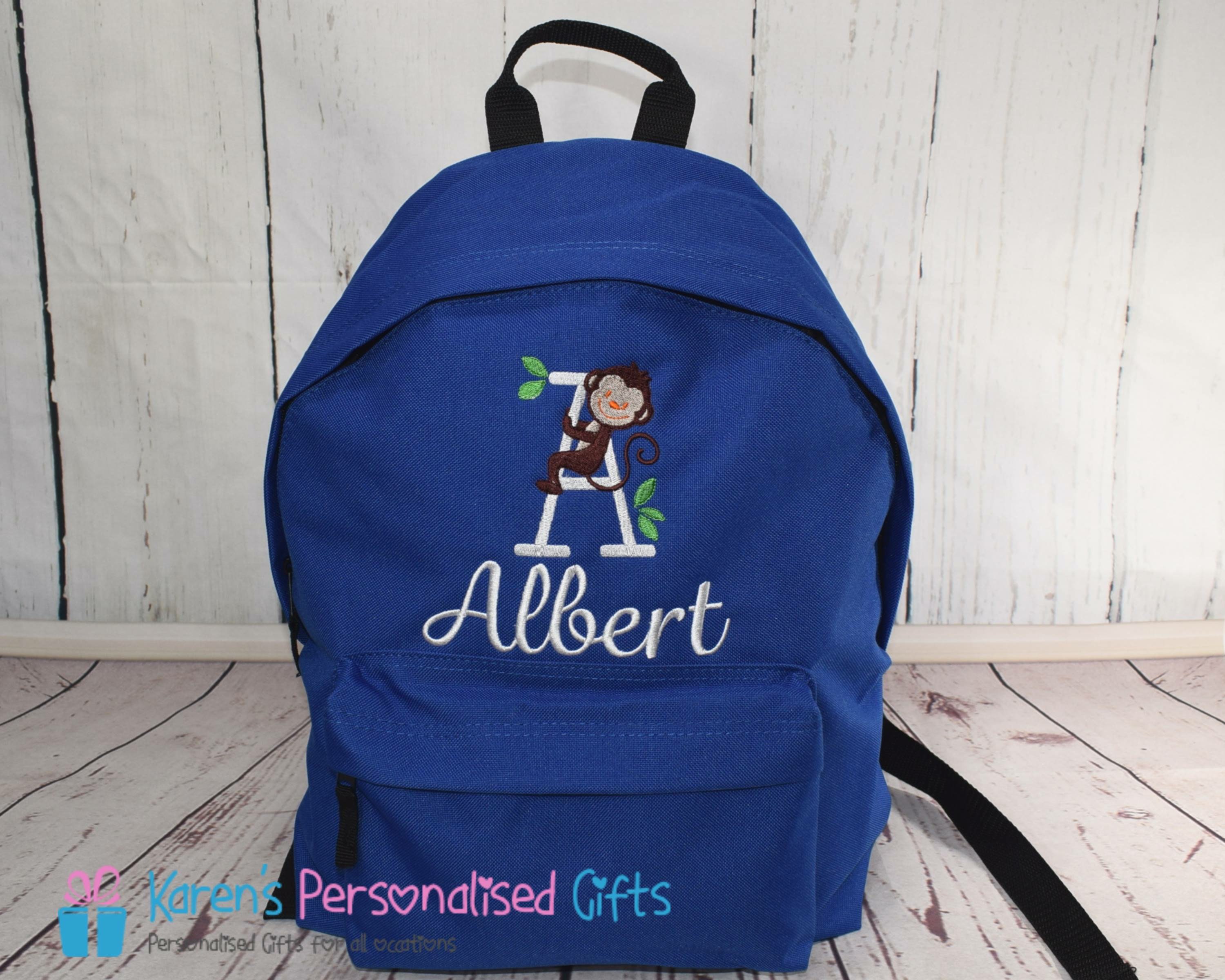 personalised kids back pack