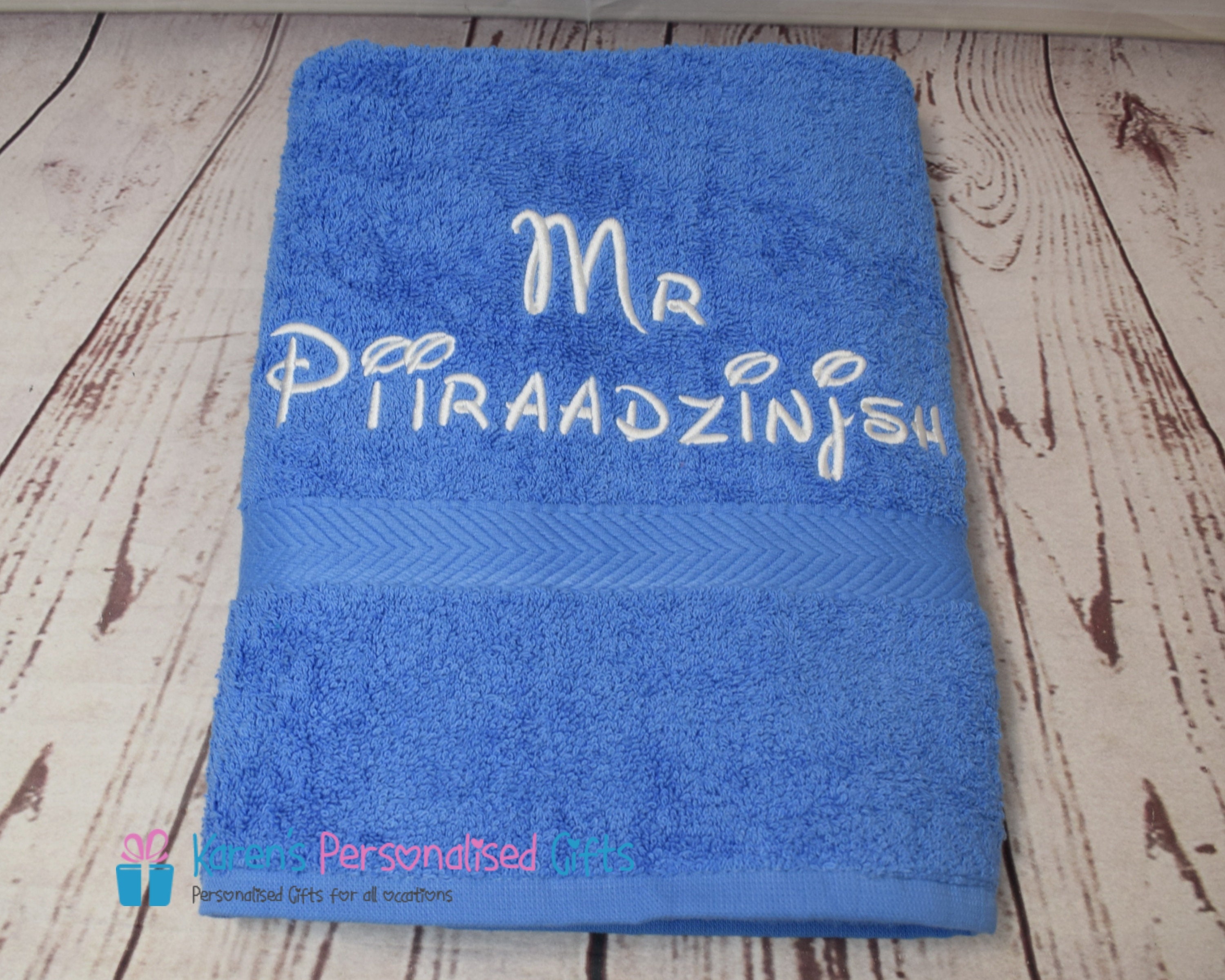 personalised kids towels