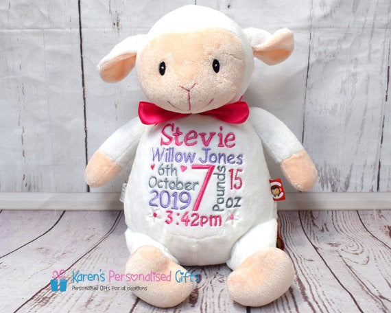 personalised sheep teddy