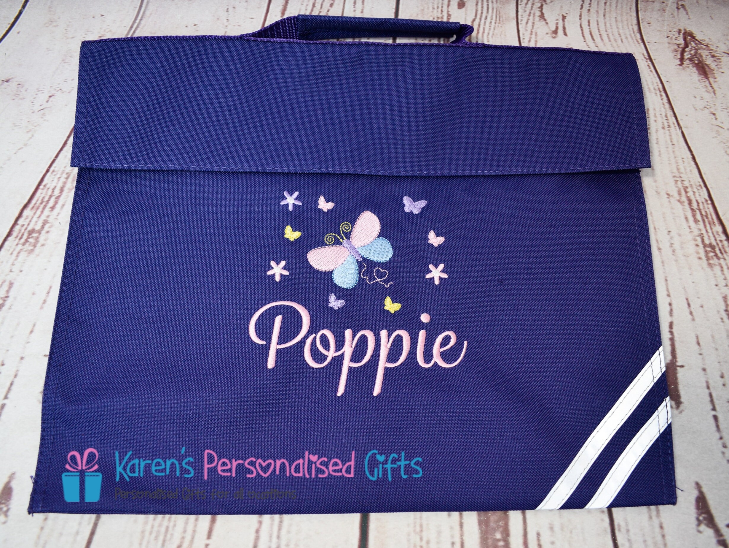 Personalised School Book Bag *Choice of colours*