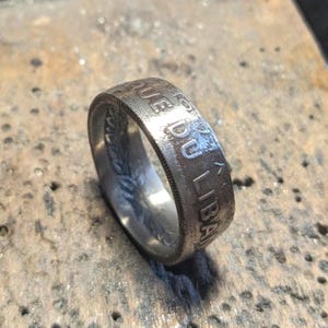 Lebanese Lira coin ring, Lebanon Beirut coin, lebanese coins, Lebanon souvenir