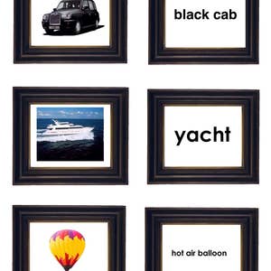 A4 Flash Cards. PDF PRINTABLE Large Learning Cards. Transport ...