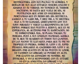 La protección de Dios: Salmo 91 (Large Print / Paperback)