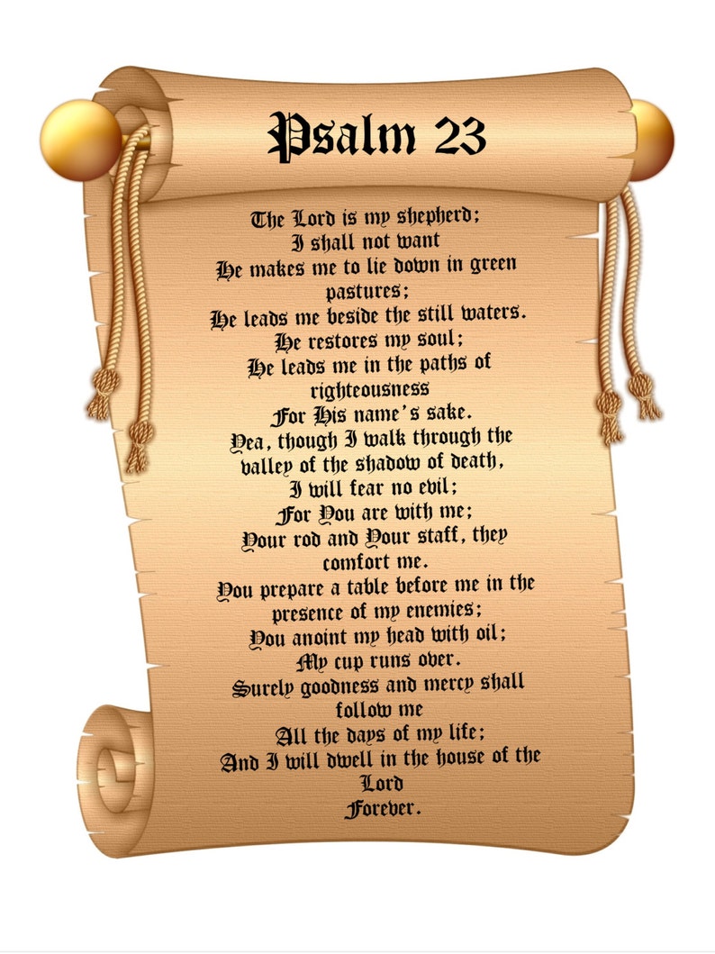 Free Printable Psalm 23 Kjv Printable Free Printable Psalm 23 Kjv Printable