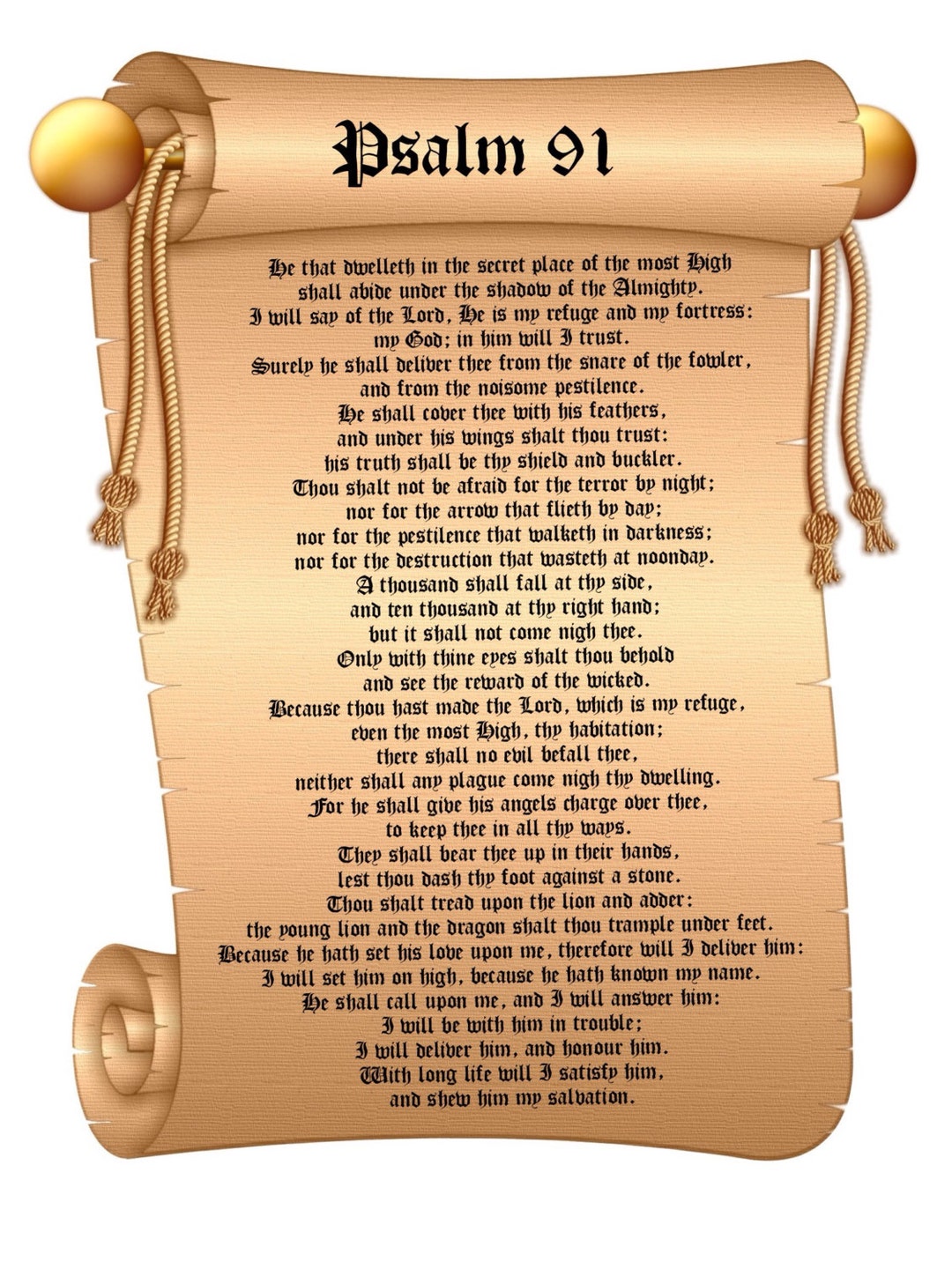 salmo 91 com letras grandes - Pesquisa Google