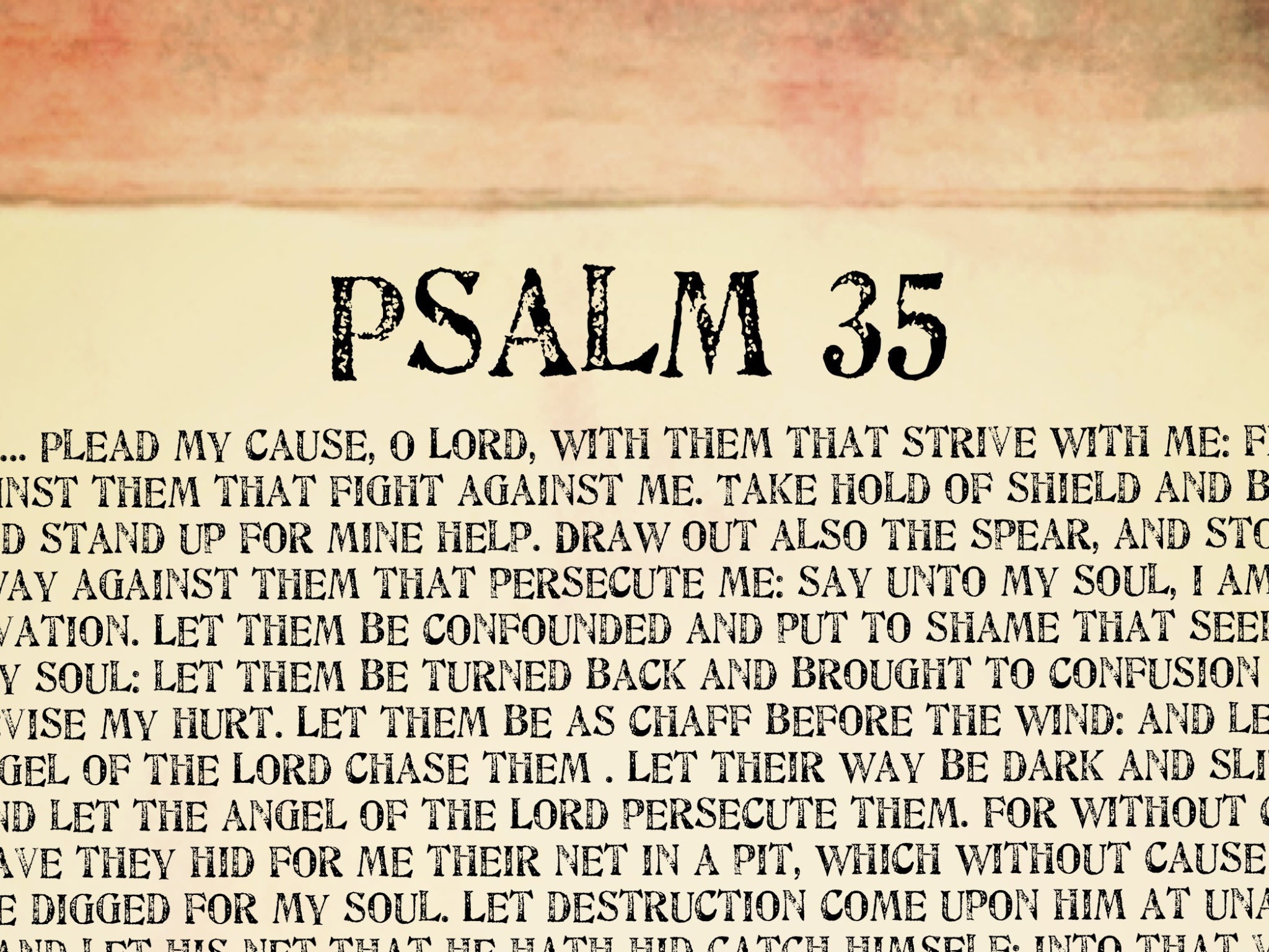 A Prayer For Help Psalm 35 LyndsyCadell