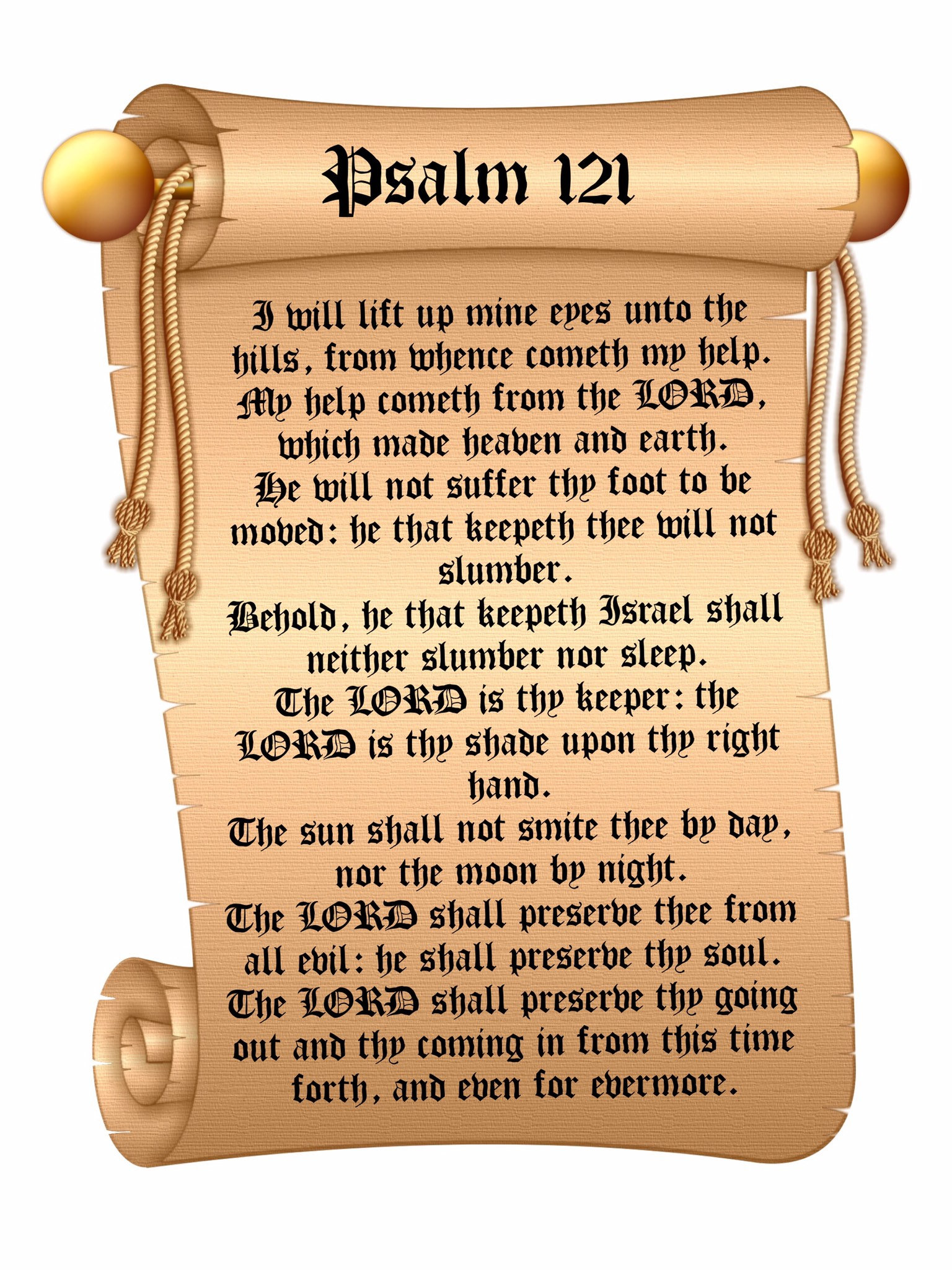 Psalms Poster Text