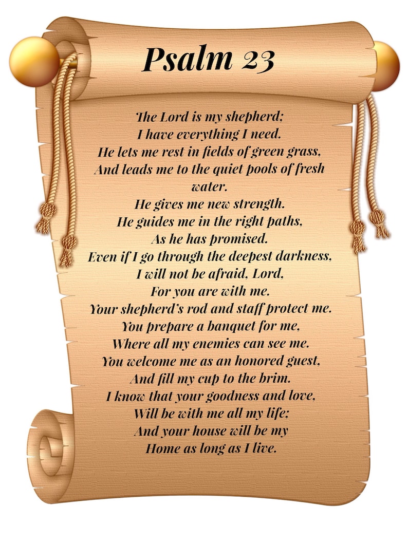 Psalm 23. Der HERR ist mein