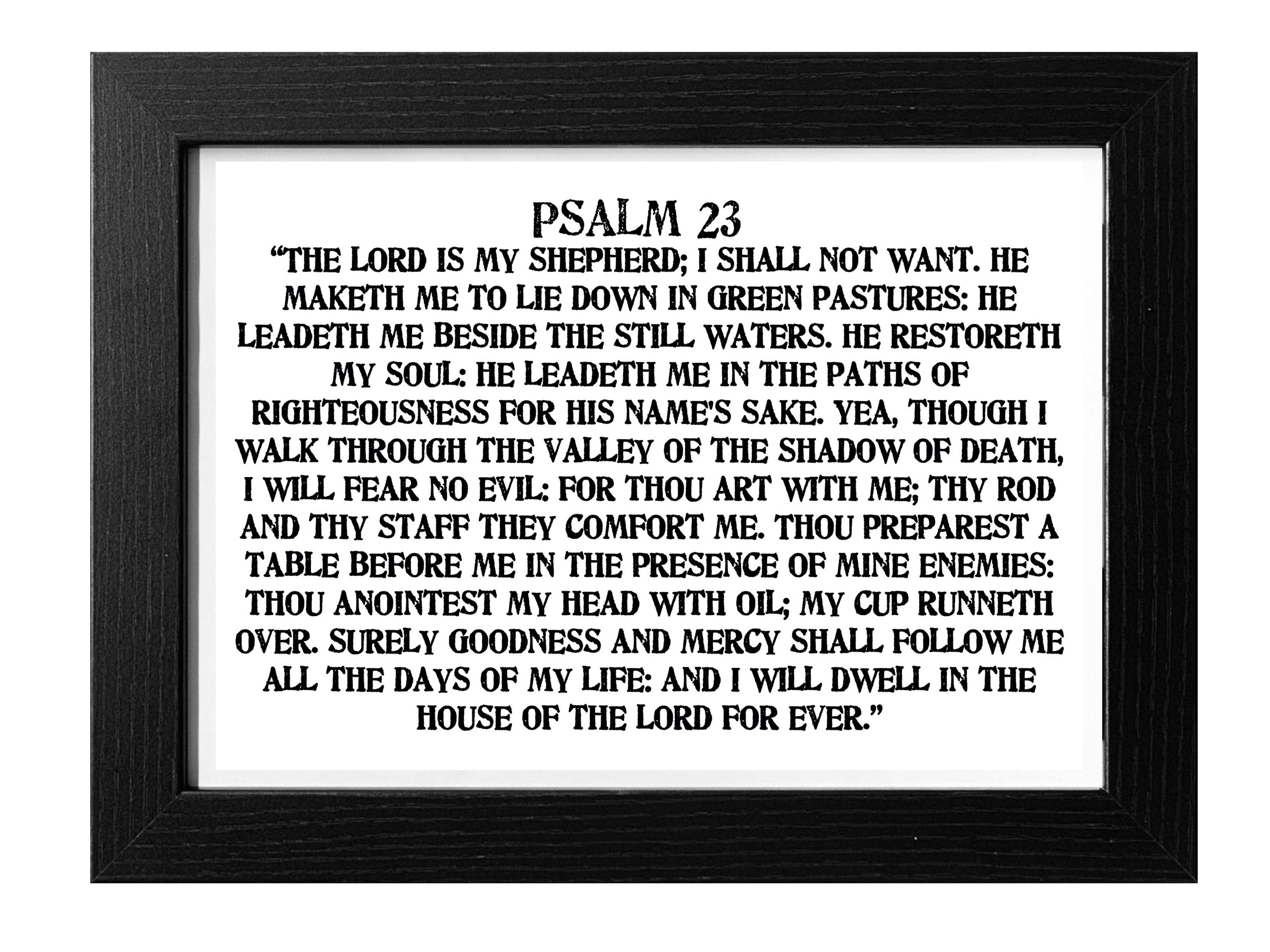 Psalm 23 Printable Pdf Free - Printable Blank World