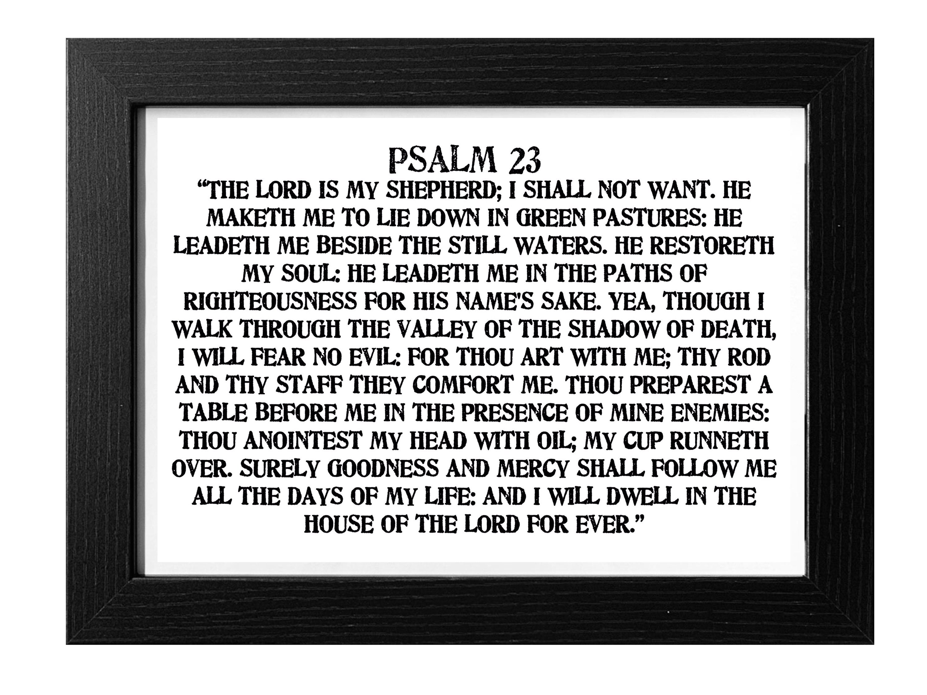 psalm 23 kjv