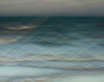 Bild des Meeres, Fotografie Abstrakt, Meereslandschaft, Fine Art Print, Wandbilder, Küste Fine Art, Sonnenaufgang über Wellen, OzeanFotografie