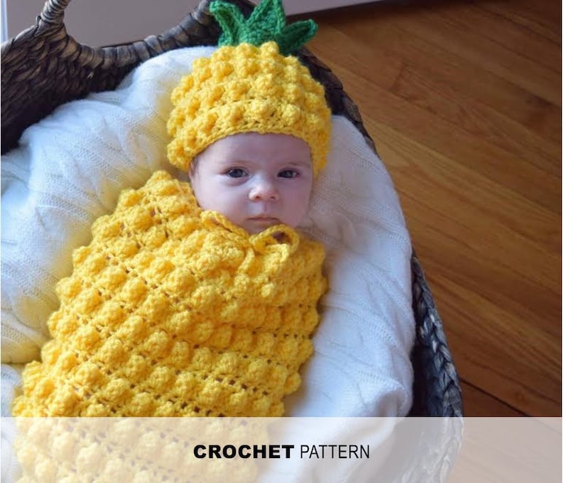 PDF Pineapple Cocoon Photo Prop Crochet Pattern Etsy Australia
