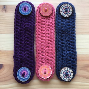 3 PACK* Crochet Ear Savers, Mask Mates, Comfort Bands