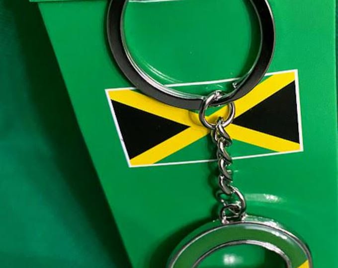 Jamaica Flag Keychain with Bottle Opener