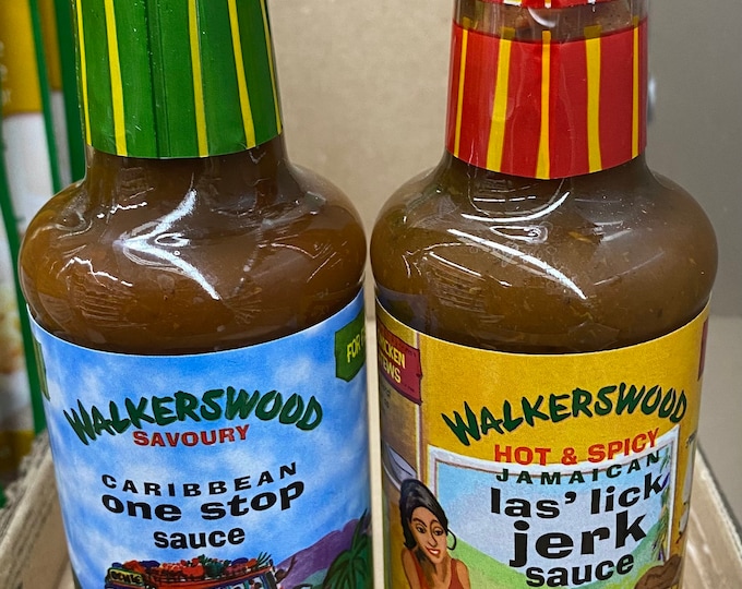 Walkerswood Las’ Lick Jerk Sauce & Walkerswood Zesty Caribbean One Stop Savory Sauce