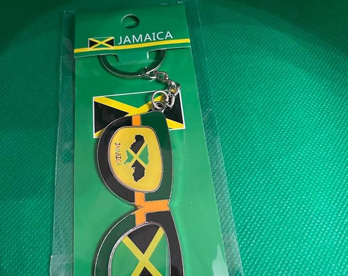 Jamaican Sunglasses Key Chain